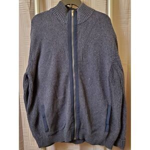 Daniel Hechter Mens Full Zip‎ Up Mock Turtleneck Sweater XXL
